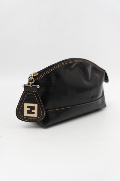 FENDI Vintage Leather Cosmetic Pouch