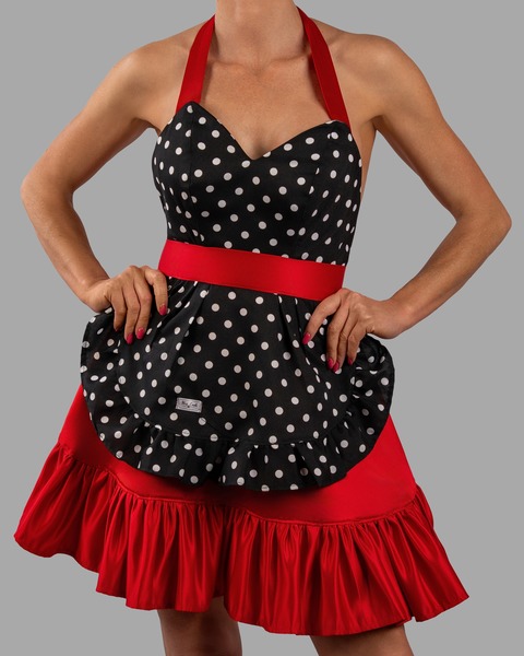 Cherry Bomb Polka-dot Apron