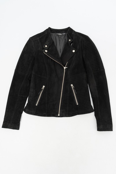 Genuine Suede Biker Jacket