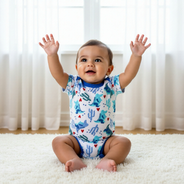 Cactus & Dinosaur Onesie