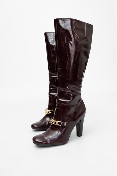 newlook patent boots
