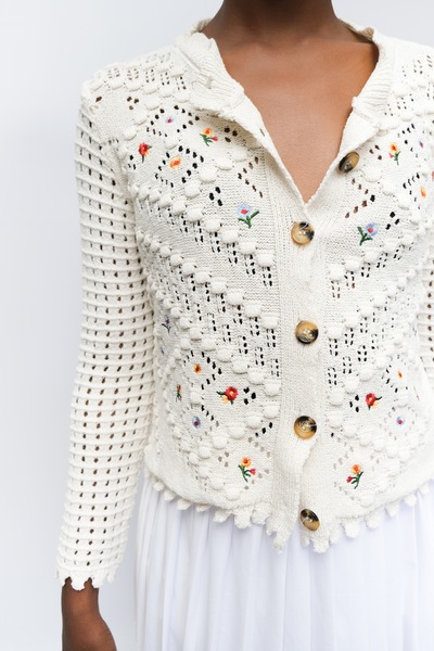 Crochet Cotton Cardigan