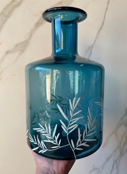 Blue Tall Neck vase