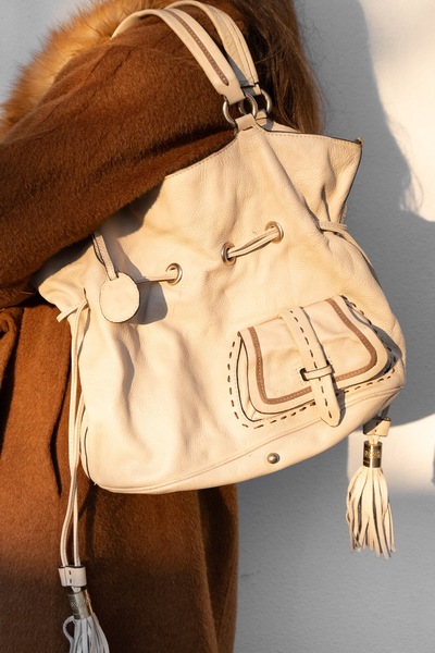 LANCEL PARIS Pre-Owned Leather Premiere Flirt Bucket Bag