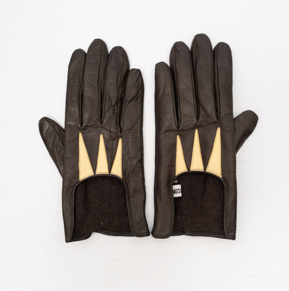MOSCHINO Vintage Leather Gloves
