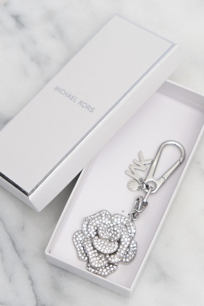 Michael Kors Rose Silver Key Ring