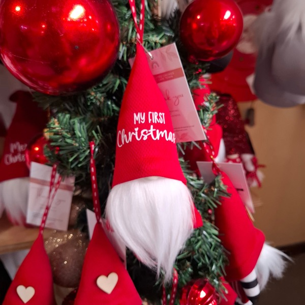 My/Our First Christmas Red Tree Decorations