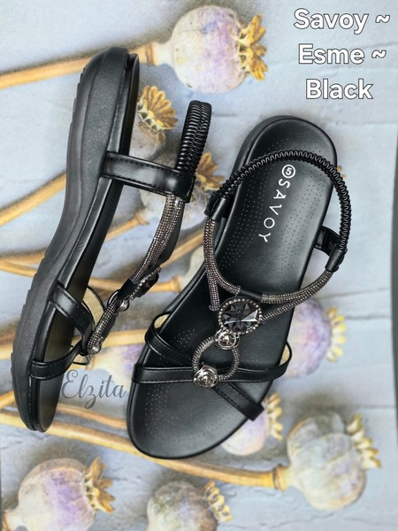 Savoy ~ Esme ~ Black (Sizes 5 )