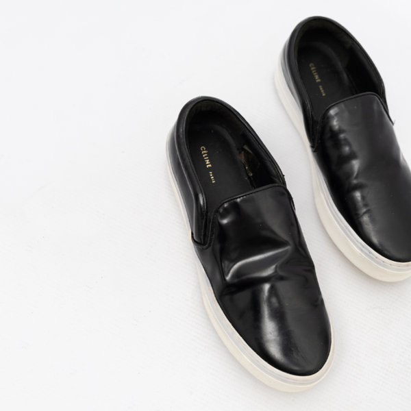 Celine Patent Leather Slip Ons