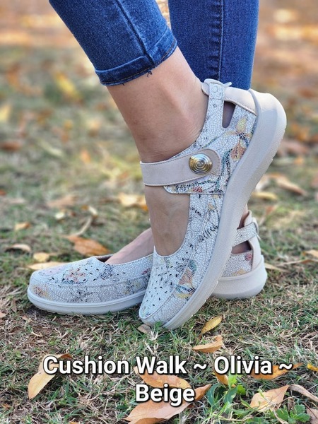 Cushion Walk - Olivia - Beige (Size 4, 5, 6, 7, 8, 9)