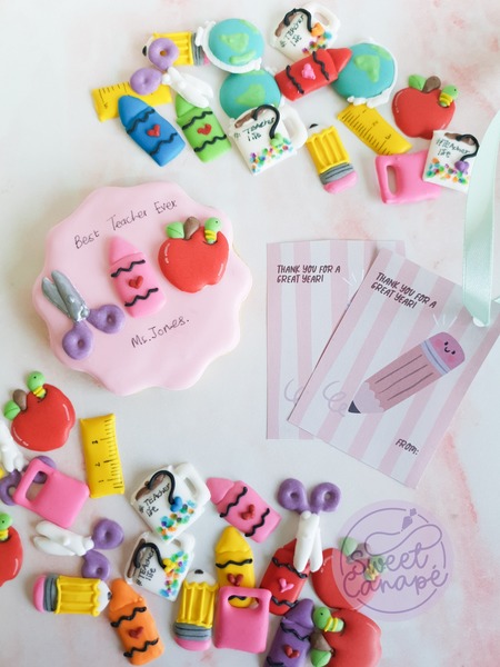 Soft Pink Teacher Badge