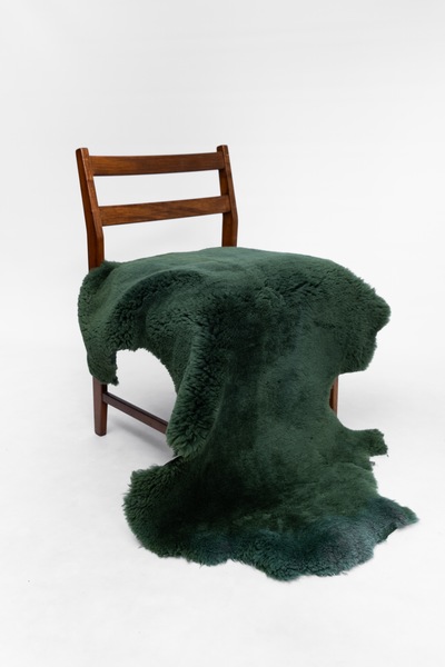 Sheep Skin Rug Green