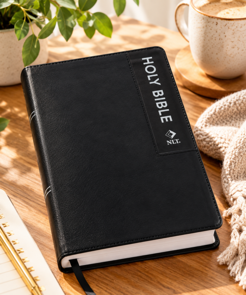 NLT Black Faux Leather Standard Bible – New Living Translation