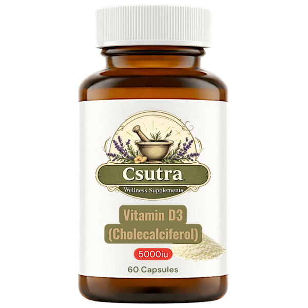 Vitamin D3 (Cholecalciferol) 5000iu - 60 Capsules