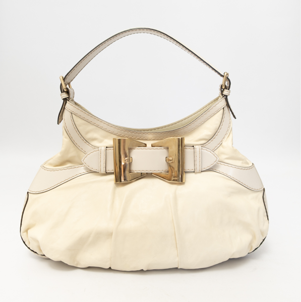 GUCCI Vintage Queen Hobo Leather Shoulder Bag