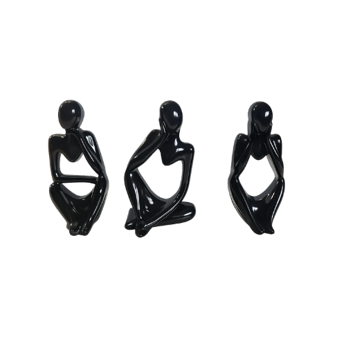 Pondering Trio Resin Sculpture Set