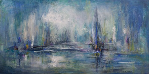 284. Between  Silence and colour  (70 x 140cm)