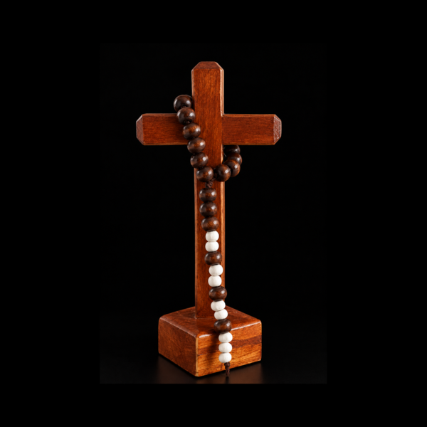 Tabletop Cross with Beads