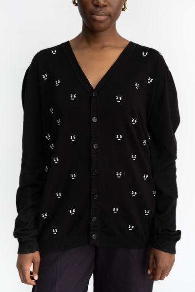 Fendi Cotton Wool Blend Cardigan