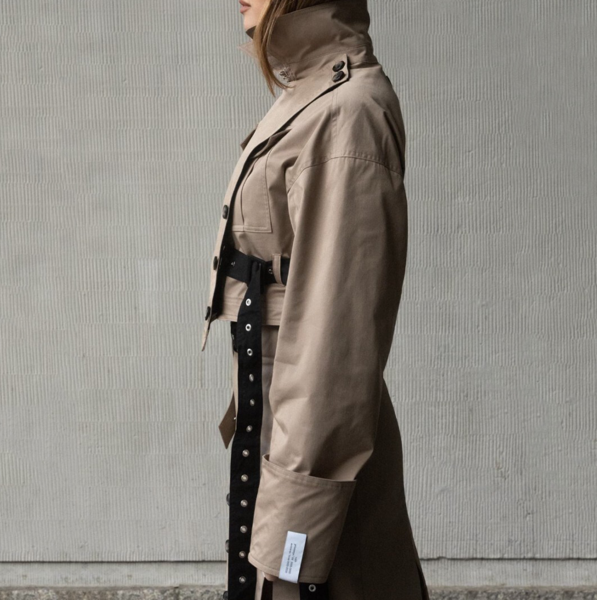  ROKH x H&M Cropped Twill Trench Jacket