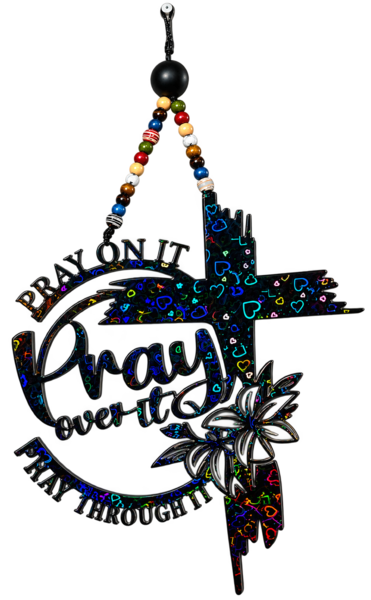 Holographic Pray Through It Ornament