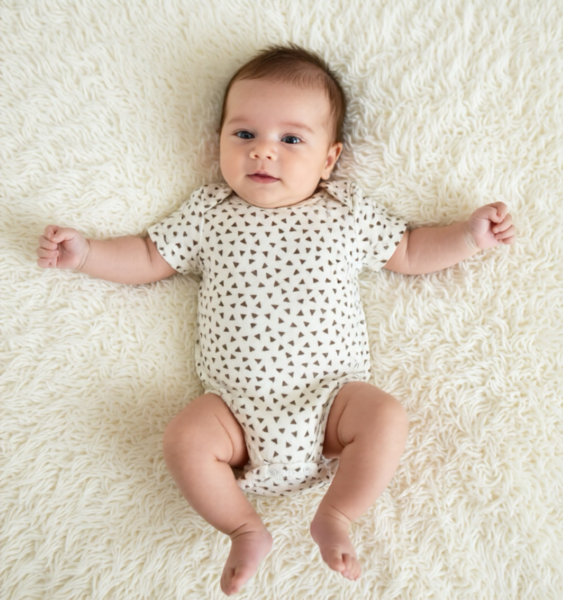 Geometric Triangle Onesie