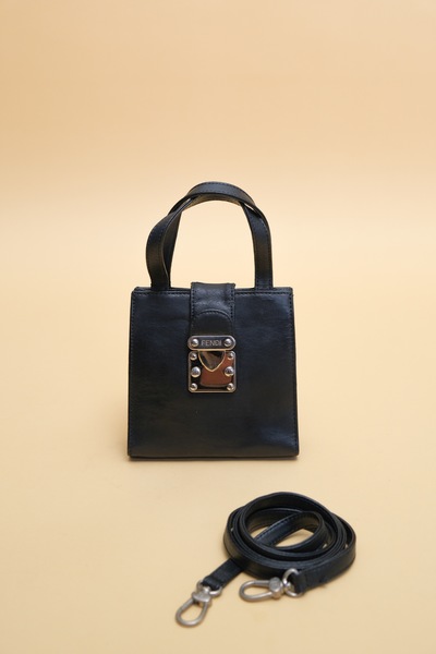 1980s Fendi SAS Small Cross Body Box Bag