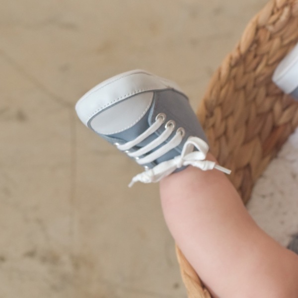 Grey baby sneakers