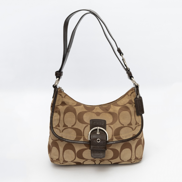 COACH Vintage Soho Signature Monogram Hobo Shoulder Bag