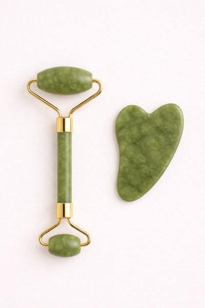 Beyzana Jade Roller and Gua Sha Set
