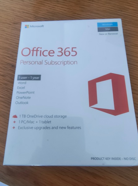 Microsoft Office 365 Personal Subscription