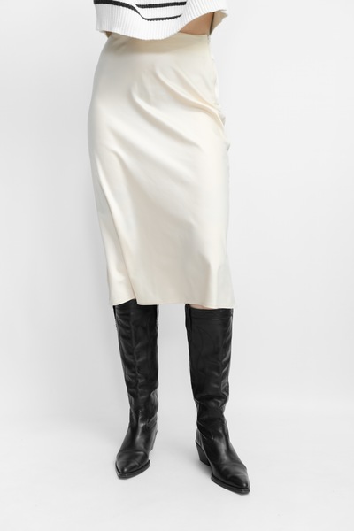 Satin Midi Skirt