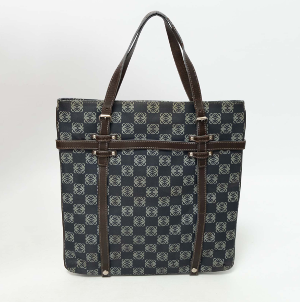 LOEWE Vintage Monogram PVC Leather Tote