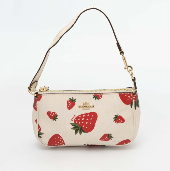 COACH Nolita 19 Strawberry Print Wristlet Shoulder Bag