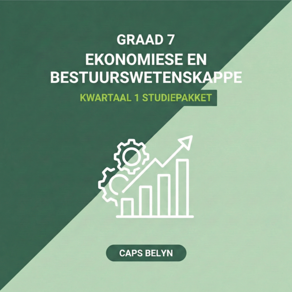 Graad 7 Ekonomiese en bestuurswetenskappe Kwartaal 1 Studiepakket (CAPS belyn)