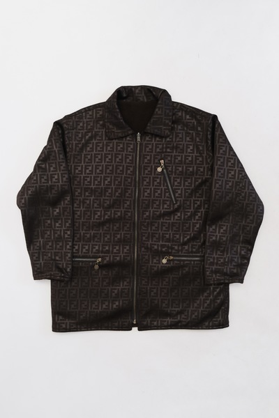 Vintage Fendi Reversible Fleece Monogram Jacket