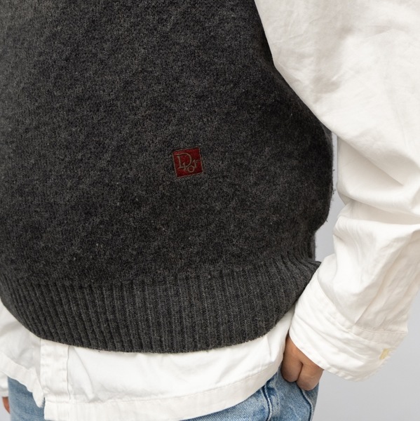 CHRISTIAN DIOR Monsieur Vintage Wool Blend Knit Vest