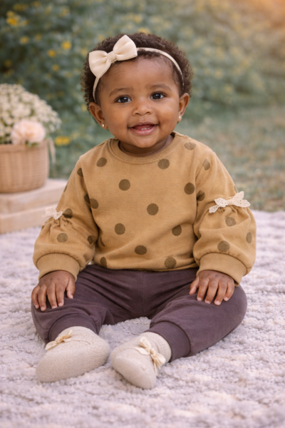 Golden Autumn Polka Lounge Set