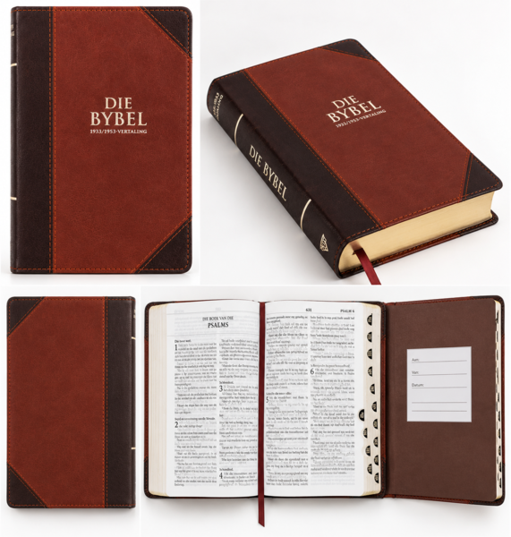 Afrikaans 1933/1953 Bruin Kunsleer Bybel – Klassieke Vertaling