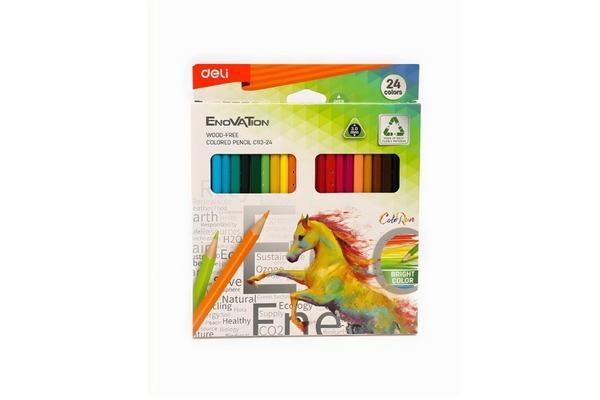 Deli Enovation Wood free coloured Pencils