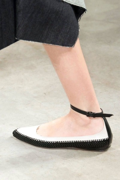 BOTTEGA VENETA Spring 2015 Ready-To-Wear Woven Leather Ballet Flats