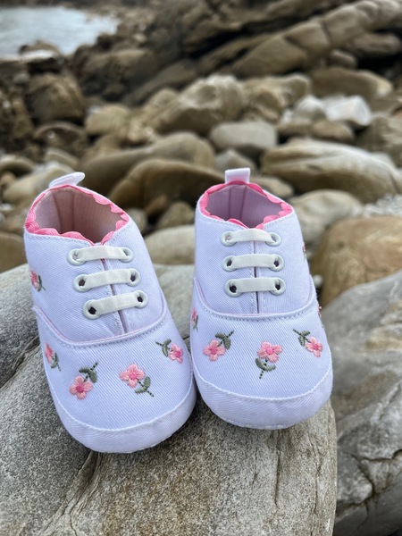 Baby Floral Embroidery Sneakers