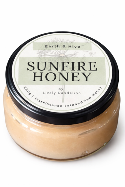 Sunfire Frankincense Infused Raw Honey 250g