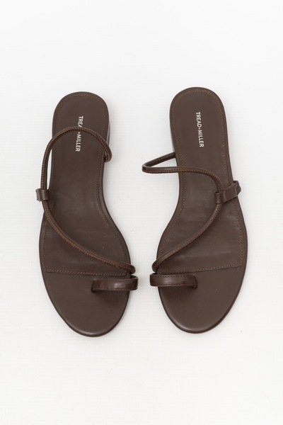 Leather Strapy Sandals Brown