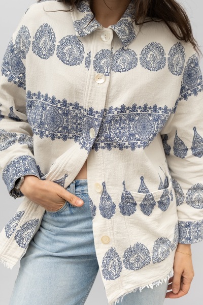 ZARA Cotton Printed Jacket