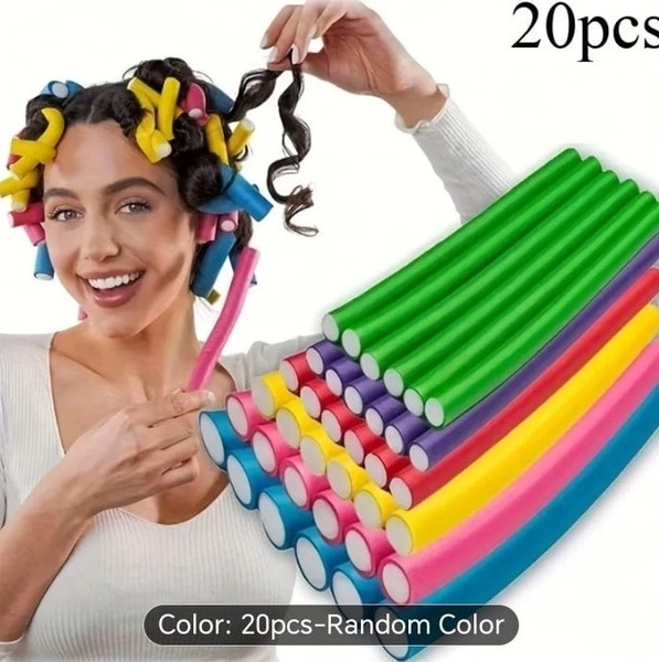Flexible hair rollers