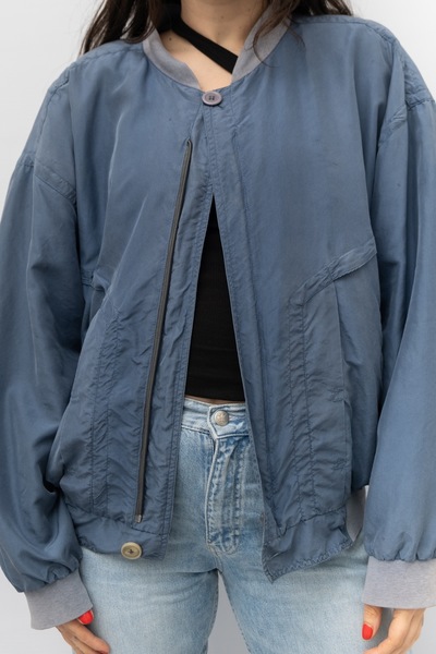 Pure Silk Bomber Jacket