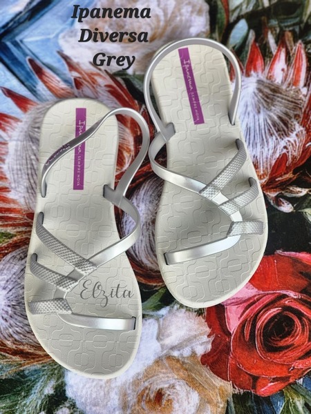 Ipanema - Diversa - Grey (Size 5, 6, 7, 8 )
