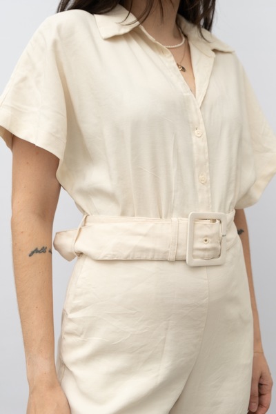 MNG Cream Jumpsuit
