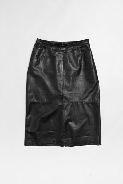 Jupe En Cuir Véritable Jaclyn Smith - Marron - Taille 8 (US) - Longueur 22" - Neuf Sans étiquette (NWOT)